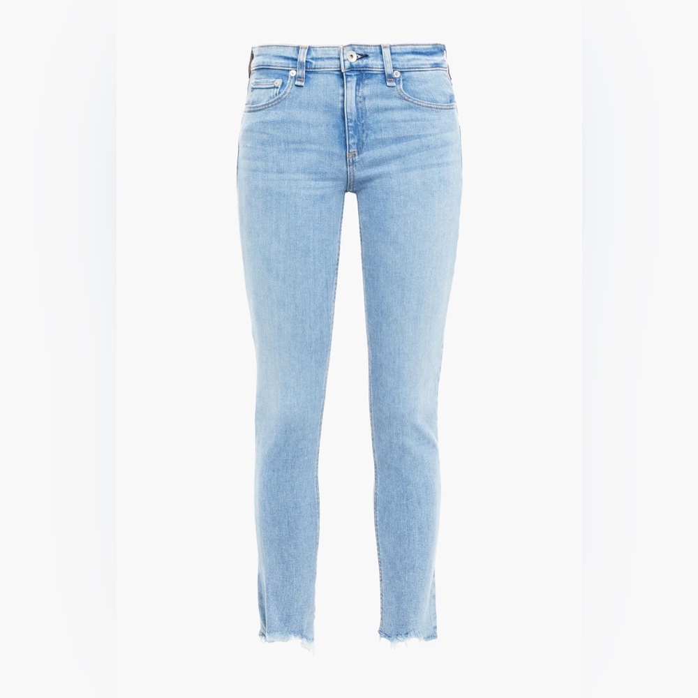 rag & bone Cate High-Rise Skinny Jeans in a light wash